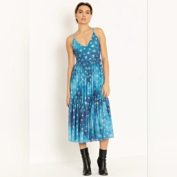 BlackMilk Avatar: The Last Airbender Earth Air Fire Water Sheer Midaxi Dress S - Picture 13 of 13